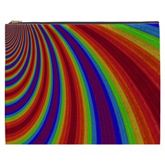 Abstract Pattern Lines Wave Cosmetic Bag (xxxl)  by BangZart