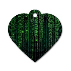 Matrix Communication Software Pc Dog Tag Heart (two Sides) by BangZart