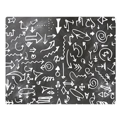 Arrows Board School Blackboard Double Sided Flano Blanket (large) 