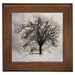 Snow Snowfall New Year S Day Framed Tiles Front