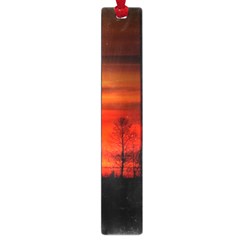 Tree Series Sun Orange Sunset Large Book Marks