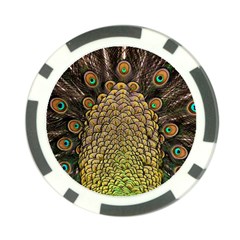 Peacock Feathers Wheel Plumage Poker Chip Card Guard (10 Pack)