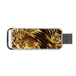 Pattern Tiger Stripes Print Animal Portable USB Flash (One Side) Front