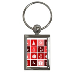 Christmas Map Innovative Modern Key Chains (rectangle)  by BangZart