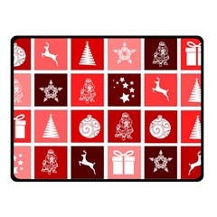 Christmas Map Innovative Modern Double Sided Fleece Blanket (small) 