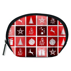 Christmas Map Innovative Modern Accessory Pouches (medium) 