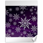 Christmas Star Ice Crystal Purple Background Canvas 18  x 24   17.8 x23.08  Canvas - 1