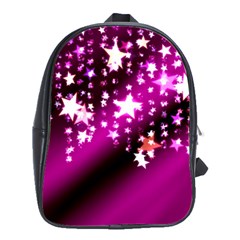 Background Christmas Star Advent School Bag (large)