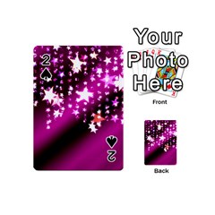 Background Christmas Star Advent Playing Cards 54 (mini)  by BangZart