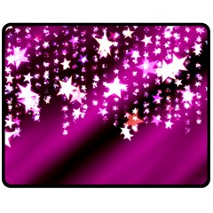 Background Christmas Star Advent Double Sided Fleece Blanket (medium) 