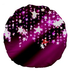 Background Christmas Star Advent Large 18  Premium Flano Round Cushions by BangZart