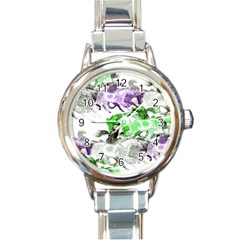 Horse Horses Animal World Green Round Italian Charm Watch by BangZart