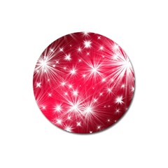 Christmas Star Advent Background Magnet 3  (round) by BangZart