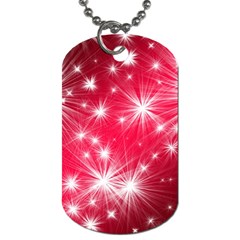 Christmas Star Advent Background Dog Tag (one Side) by BangZart