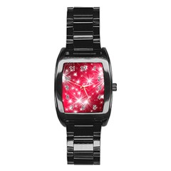 Christmas Star Advent Background Stainless Steel Barrel Watch