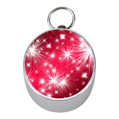 Christmas Star Advent Background Mini Silver Compasses by BangZart