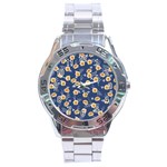 Golden Roses Stainless Steel Analogue Watch Front