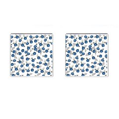 Blue Roses Cufflinks (Square)