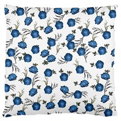 Blue Roses Standard Flano Cushion Case (One Side)