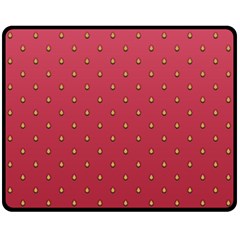 Strawberry Pattern Fleece Blanket (medium)  by jumpercat