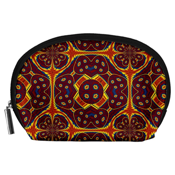 Geometric Pattern Accessory Pouches (Large) 