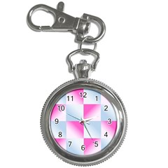 Gradient Blue Pink Geometric Key Chain Watches
