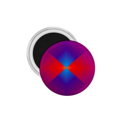 Geometric Blue Violet Red Gradient 1 75  Magnets by BangZart