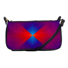 Geometric Blue Violet Red Gradient Shoulder Clutch Bags