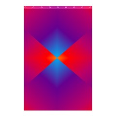 Geometric Blue Violet Red Gradient Shower Curtain 48  X 72  (small)  by BangZart