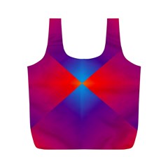 Geometric Blue Violet Red Gradient Full Print Recycle Bags (m) 