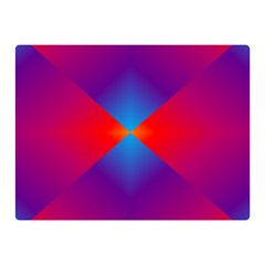 Geometric Blue Violet Red Gradient Double Sided Flano Blanket (mini) 