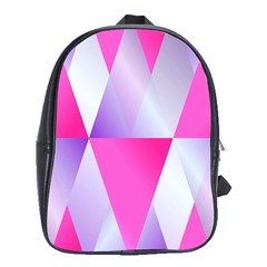 Gradient Geometric Shiny Light School Bag (xl)