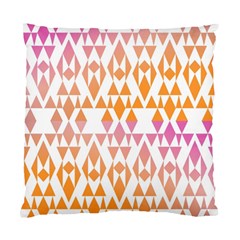 Geometric Abstract Orange Purple Standard Cushion Case (one Side) by BangZart