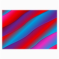 Diagonal Gradient Vivid Color 3d Large Glasses Cloth