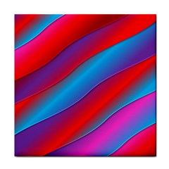 Diagonal Gradient Vivid Color 3d Face Towel