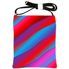 Diagonal Gradient Vivid Color 3d Shoulder Sling Bags