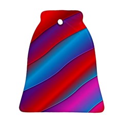 Diagonal Gradient Vivid Color 3d Ornament (Bell)