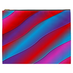 Diagonal Gradient Vivid Color 3d Cosmetic Bag (XXXL) 