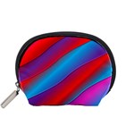 Diagonal Gradient Vivid Color 3d Accessory Pouches (Small)  Front