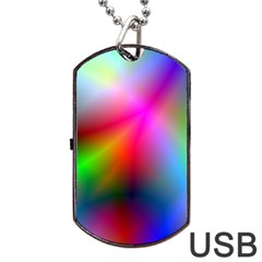 Course Gradient Background Color Dog Tag Usb Flash (one Side) by BangZart