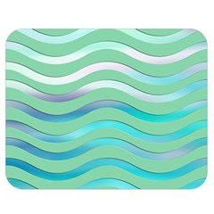 Abstract Digital Waves Background Double Sided Flano Blanket (medium) 
