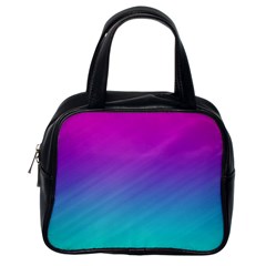 Background Pink Blue Gradient Classic Handbags (One Side)