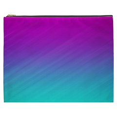 Background Pink Blue Gradient Cosmetic Bag (XXXL) 