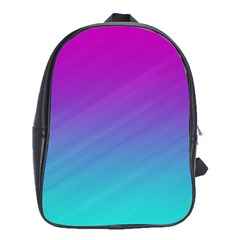 Background Pink Blue Gradient School Bag (XL)