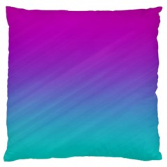 Background Pink Blue Gradient Large Flano Cushion Case (one Side)