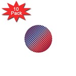 Dots Red White Blue Gradient 1  Mini Buttons (10 pack)  Front