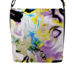 Watercolour Watercolor Paint Ink Flap Messenger Bag (l)  by BangZart