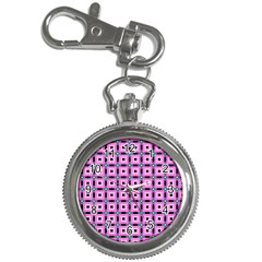 Pattern Pink Squares Square Texture Key Chain Watches