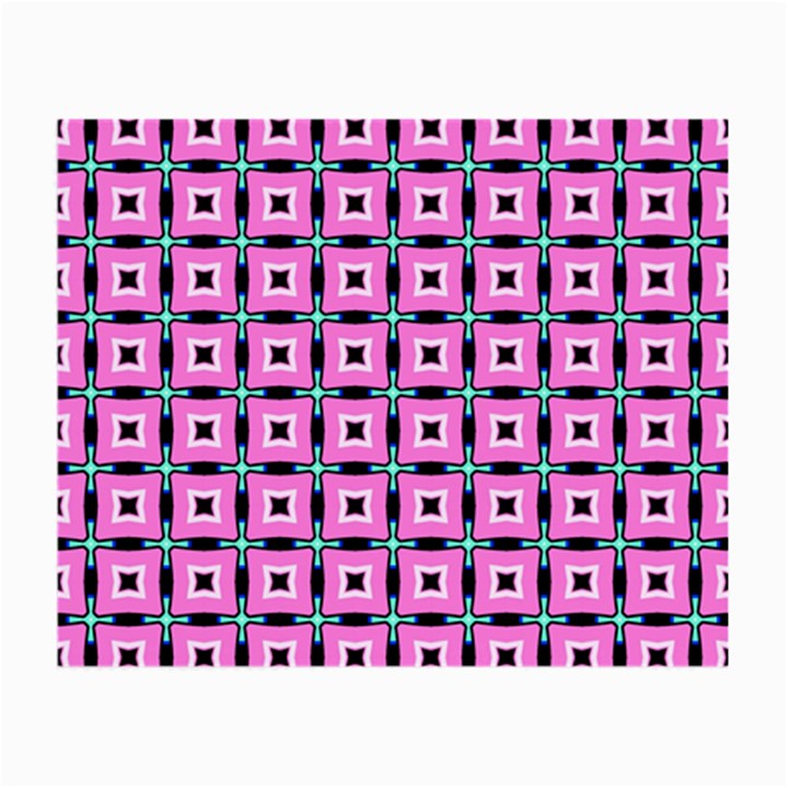 Pattern Pink Squares Square Texture Small Glasses Cloth (2-Side)