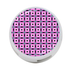 Pattern Pink Squares Square Texture 4-port Usb Hub (one Side) by BangZart